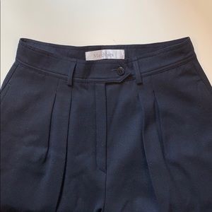 MaxMara Navy high-waisted trousers